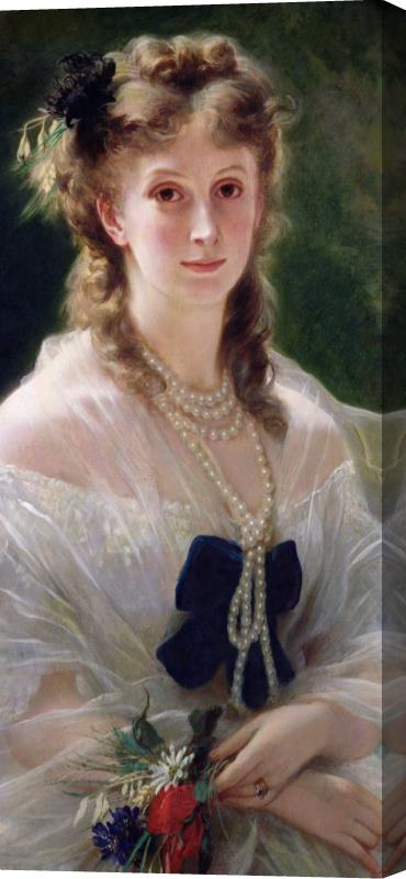 Franz Xaver Winterhalter Portrait Of Sophie Troubetskoy Stretched Canvas Painting / Canvas Art