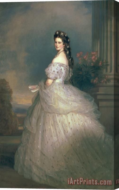 Franz Xavier Winterhalter Elizabeth of Bavaria Stretched Canvas Print / Canvas Art
