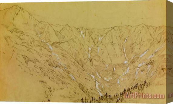 Frederic Edwin Church Great Basin, Mt. Katahdin Stretched Canvas Print / Canvas Art