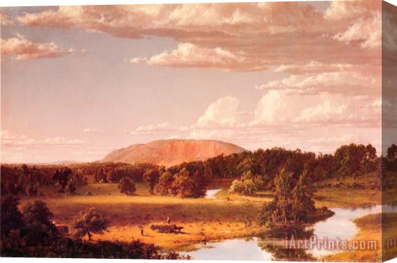 Frederic Edwin Church Haying Near New Haven, West Rock Stretched Canvas Print / Canvas Art