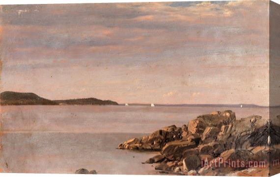 Frederic Edwin Church Mt. Desert Island, Maine Coast Stretched Canvas Painting / Canvas Art