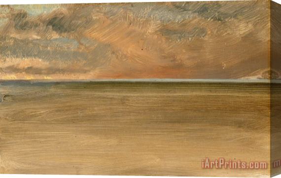 Frederic Edwin Church Seascape with Icecap in The Distance Stretched Canvas Print / Canvas Art