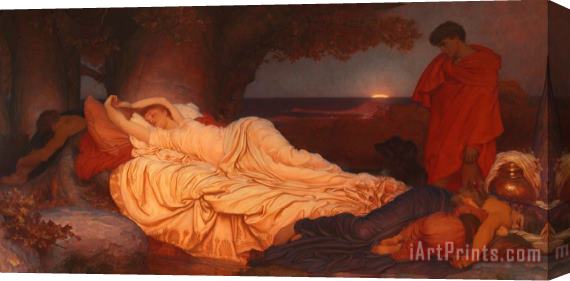 Frederic Leighton Cymon And Iphigenia Stretched Canvas Print / Canvas Art