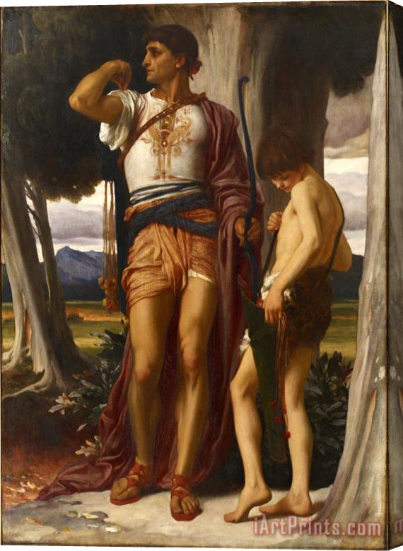 Frederic Leighton Jonathan's Token to David Stretched Canvas Print / Canvas Art