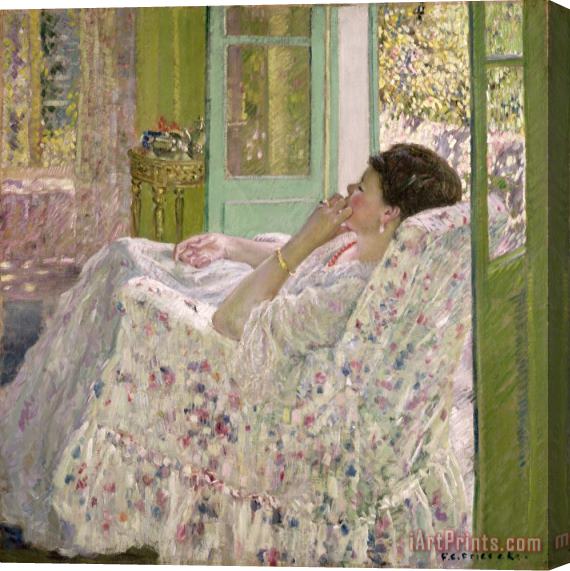 Frederick Carl Frieseke Afternoon - Yellow Room Stretched Canvas Painting / Canvas Art