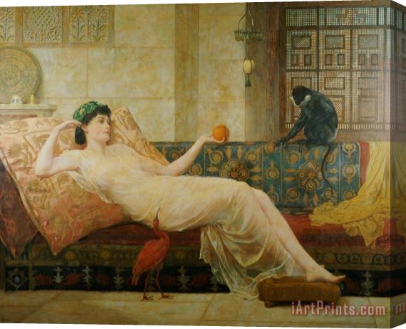 Frederick Goodall A Dream of Paradise Stretched Canvas Print / Canvas Art
