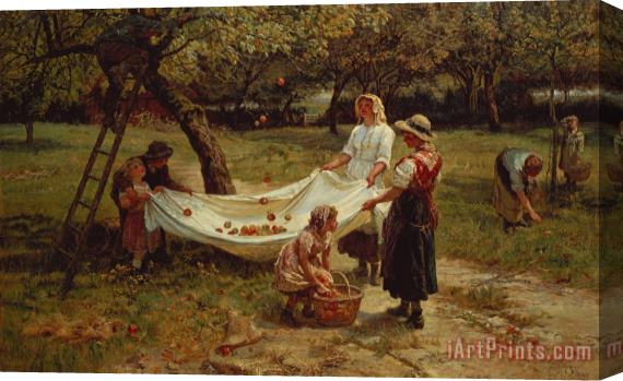 Frederick Morgan The Apple Gatherers Stretched Canvas Painting / Canvas Art