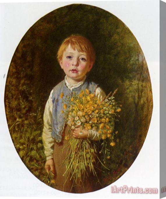 Frederick Morgan The Flower Gatherer Stretched Canvas Painting / Canvas Art