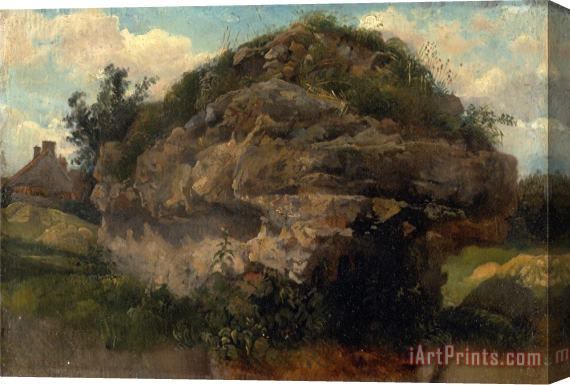 Frederick W. Watts Rocky Hillside Stretched Canvas Print / Canvas Art