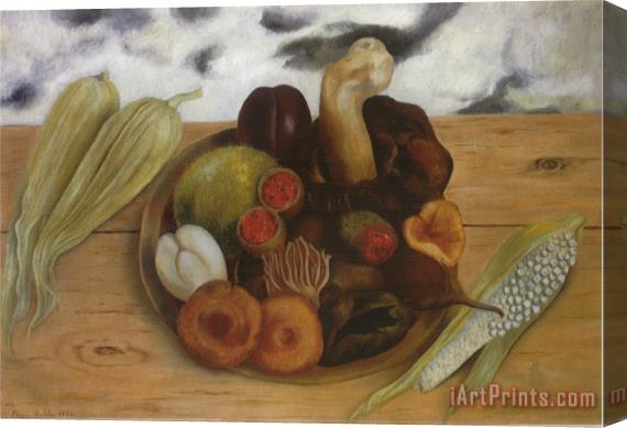 Frida Kahlo Fruits of The Earth 1938 Stretched Canvas Painting / Canvas Art