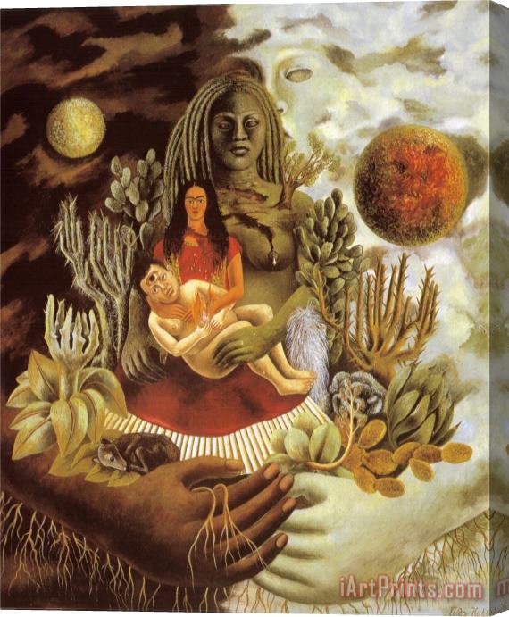 Frida Kahlo The Love Embrace of The Universe The Earth Mexico Myself Diego And senor Xolotl 1949 Stretched Canvas Painting / Canvas Art