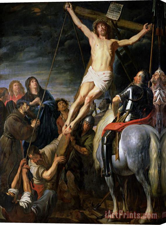 Gaspar de Crayer Raising the Cross Stretched Canvas Print / Canvas Art