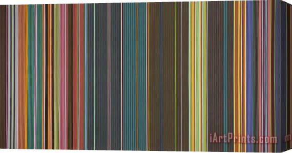 Gene Davis Junkie's Curtain Stretched Canvas Print / Canvas Art