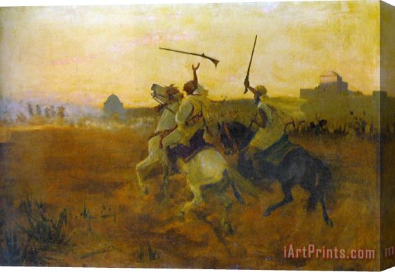 George Denholm Armour A Desert Celebration Stretched Canvas Print / Canvas Art