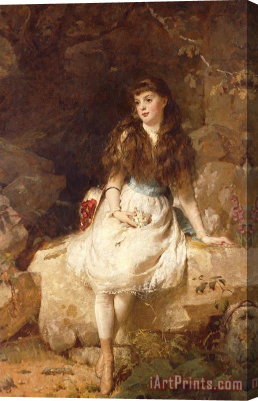 George Elgar Hicks Lady Edith Amelia Ward Daughter Of The First Earl Of Dudley Stretched Canvas Print / Canvas Art