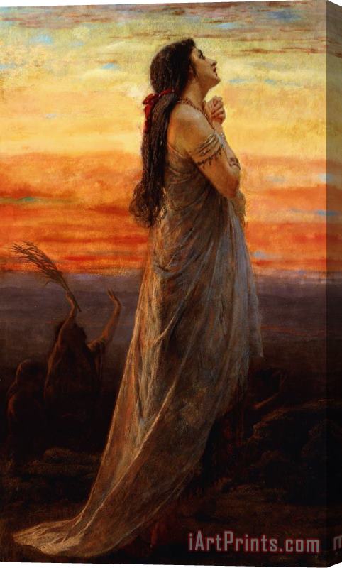 George Elgar Hicks The Lament Of Jephthahs Daughter Stretched Canvas Print / Canvas Art