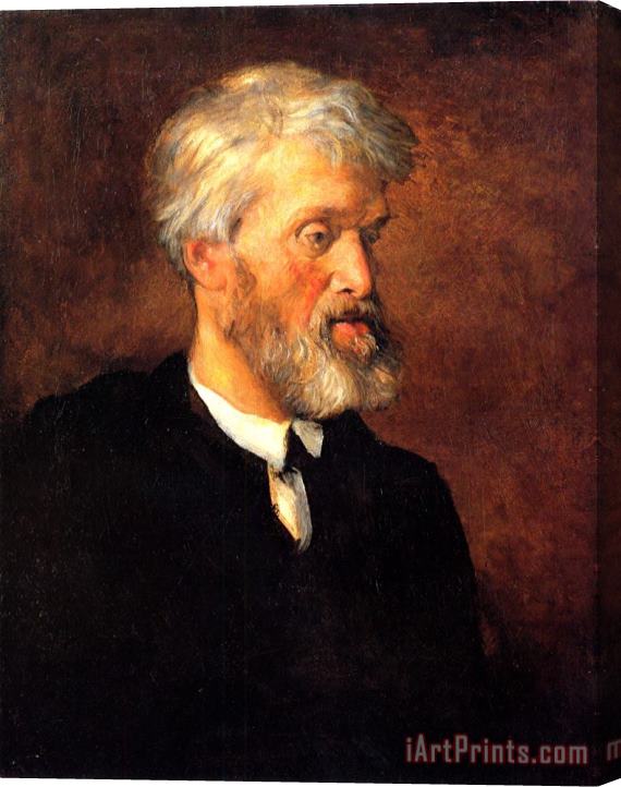 George Frederick Watts Portrait of Thomas Carlyle Stretched Canvas Print / Canvas Art