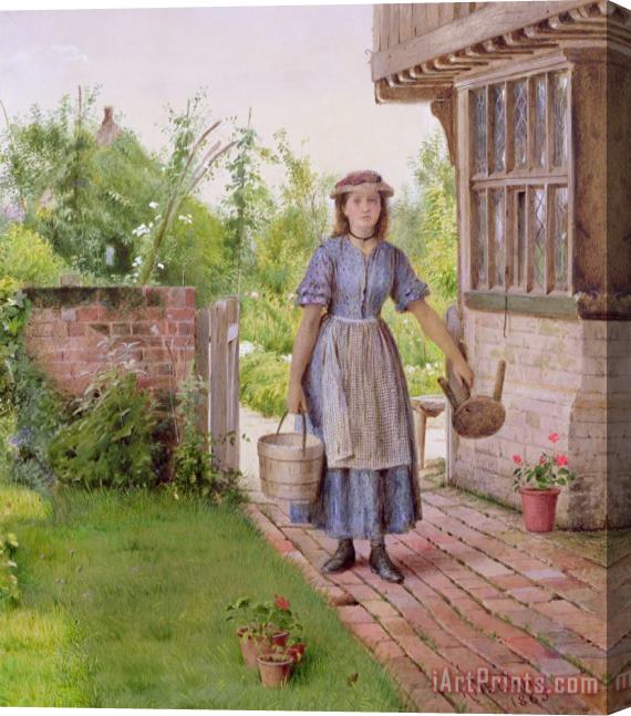 George Goodwin Kilburne The Young Milkmaid Stretched Canvas Painting / Canvas Art