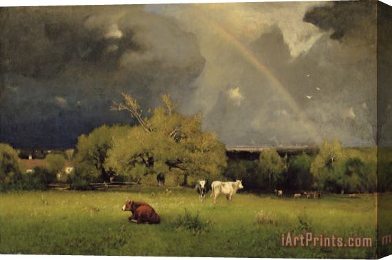 George Inness Senior The Rainbow Stretched Canvas Print / Canvas Art