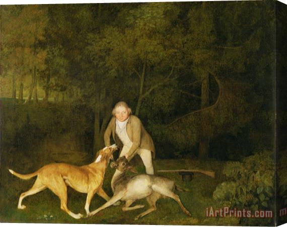 George Stubbs Freeman - The Earl of Clarendon's Gamekeeper Stretched Canvas Print / Canvas Art