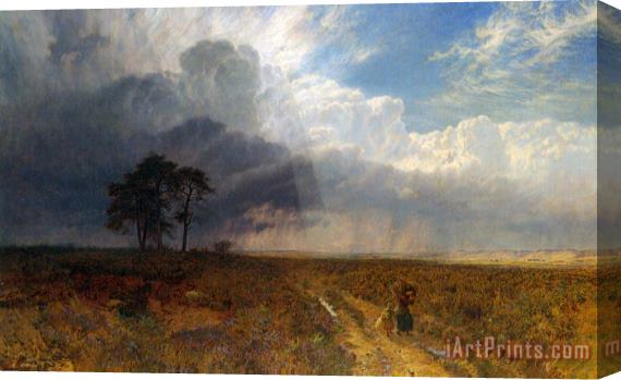 George Vicat Cole The Coming Storm Stretched Canvas Print / Canvas Art