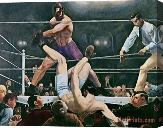 George Wesley Bellows Dempsey V Firpo In New York City Stretched Canvas Painting / Canvas Art