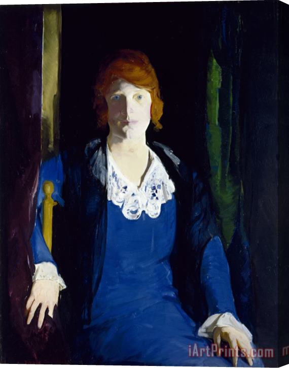 George Wesley Bellows Portrait of Florence Pierce Stretched Canvas Print / Canvas Art