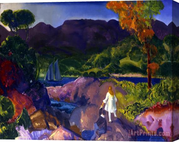 George Wesley Bellows Romance of Autumn Stretched Canvas Painting / Canvas Art