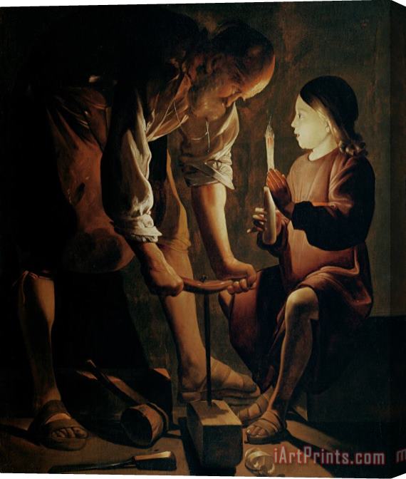 Georges de la Tour Saint Joseph the Carpenter Stretched Canvas Painting / Canvas Art