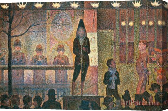Georges Seurat Circus Sideshow Stretched Canvas Painting / Canvas Art