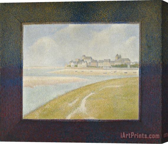 Georges Seurat View of Le Crotoy From Upstream Stretched Canvas Print / Canvas Art