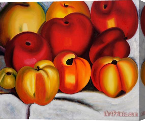 Georgia O'keeffe Apple Family II Stretched Canvas Painting / Canvas Art