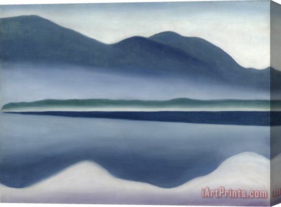 Georgia O'keeffe Lake George Formerly Reflection Seascape Stretched Canvas Painting / Canvas Art