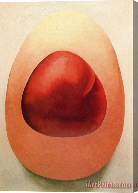 Georgia O'keeffe Red And Pink Rocks Stretched Canvas Painting / Canvas Art
