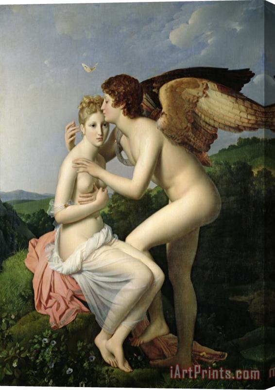 Gerard Psyche Receiving the First Kiss of Cupid Stretched Canvas Print / Canvas Art