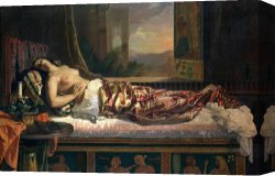 Death And Life Canvas Prints - The Death of Cleopatra by German von Bohn