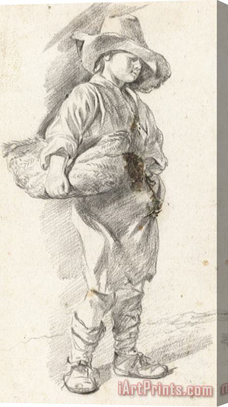 Gerrit Adriaensz. Berckheyde Little Boy with Basket Stretched Canvas Print / Canvas Art