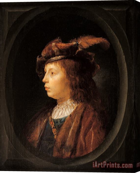 Gerrit Dou Head of a Youth Stretched Canvas Painting / Canvas Art