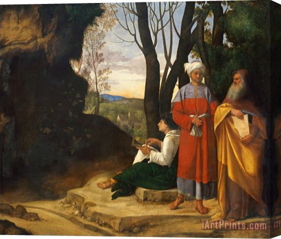 Giorgione Three Philosophers Stretched Canvas Print / Canvas Art