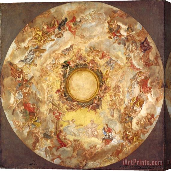 Giovanni Battista Gaulli St. Agnes Is Received Into Heaven Stretched Canvas Print / Canvas Art