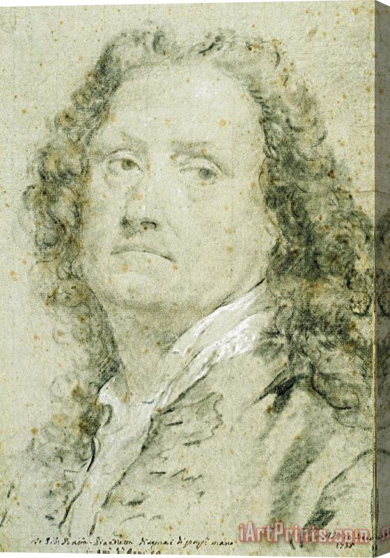 Giovanni Battista Piazzetta Self Portrait, 1735 Stretched Canvas Print / Canvas Art