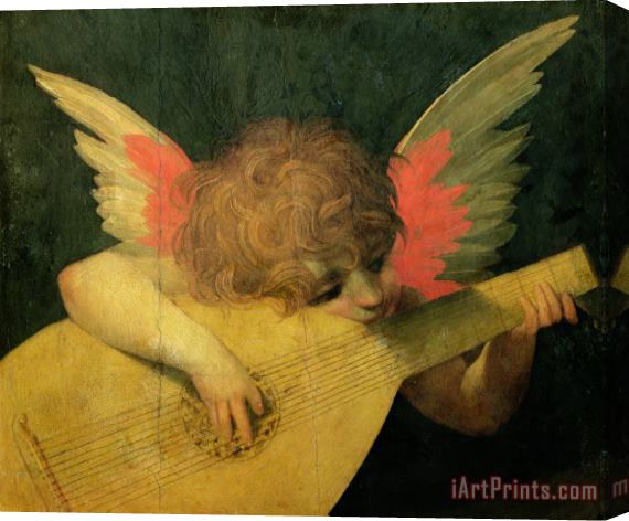 Giovanni Battista Rosso Fiorentino Angel Musician Stretched Canvas Print / Canvas Art