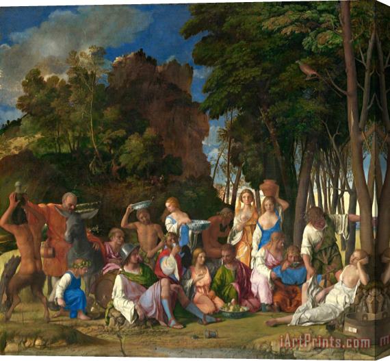 Giovanni Bellini The Feast of The Gods Stretched Canvas Print / Canvas Art