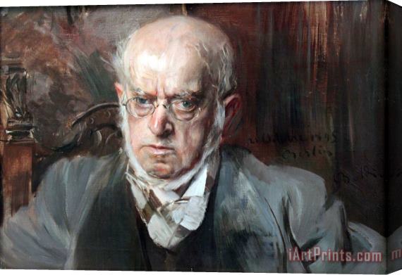 Giovanni Boldini The Painter Adolph Menzel Stretched Canvas Painting / Canvas Art