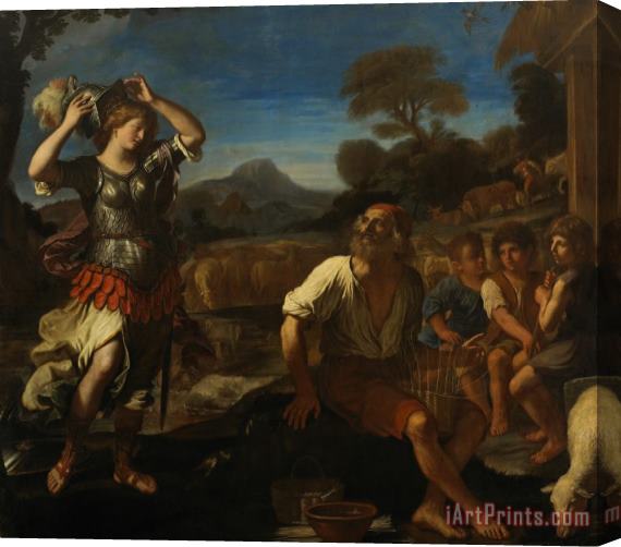 Giovanni Francesco Barbieri Erminia And The Shepherds Stretched Canvas Painting / Canvas Art