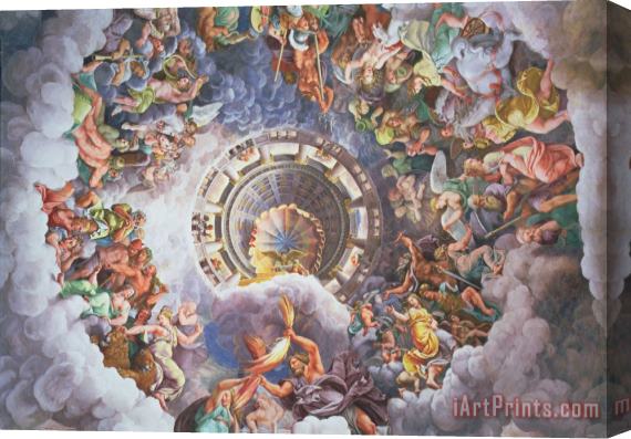 Giulio Romano The Gods of Olympus Stretched Canvas Print / Canvas Art