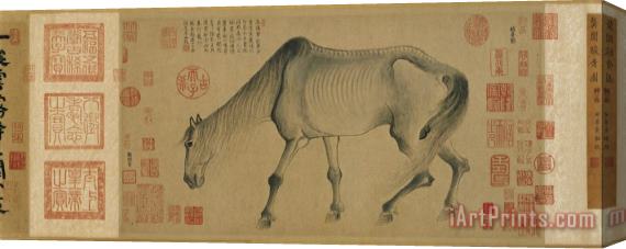 Gong Kai Jun Gu a Noble Horse Stretched Canvas Print / Canvas Art