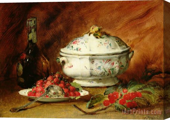 Guillaume Romain Fouace Still Life with a Soup Tureen Stretched Canvas Painting / Canvas Art