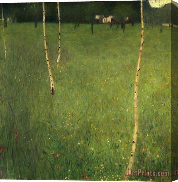 Gustav Klimt Farmhouse with Birch Trees Stretched Canvas Painting / Canvas Art