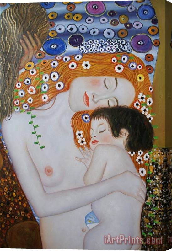 Gustav Klimt Mother And Child Ii Stretched Canvas Print / Canvas Art